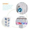 Holibanna 12pcs Acrylic Crystal Shower Curtain Hooks Heavy Duty Bathroom Hooks Decorative for Bathrooms view 2