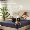 BEDLORE 2 Pack Waterproof Mattress Protector, King Size Pad with Deep Pocket 6"-18" Depth, Soft Breathable Dirt Proof Single Bed Mattress Cover for Bedroom, Dorm Room (Navy Blue) view 3
