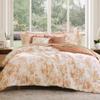 BLOOMHAVEN King Comforter Set -7 Pieces Autumn Leaf Floral Comforter Set for All Seasons, Bed in a Bag King with Botanical Flowers Comforter, Sheets, Pillowcases & Shams view 1