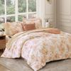 BLOOMHAVEN King Comforter Set -7 Pieces Autumn Leaf Floral Comforter Set for All Seasons, Bed in a Bag King with Botanical Flowers Comforter, Sheets, Pillowcases & Shams view 2