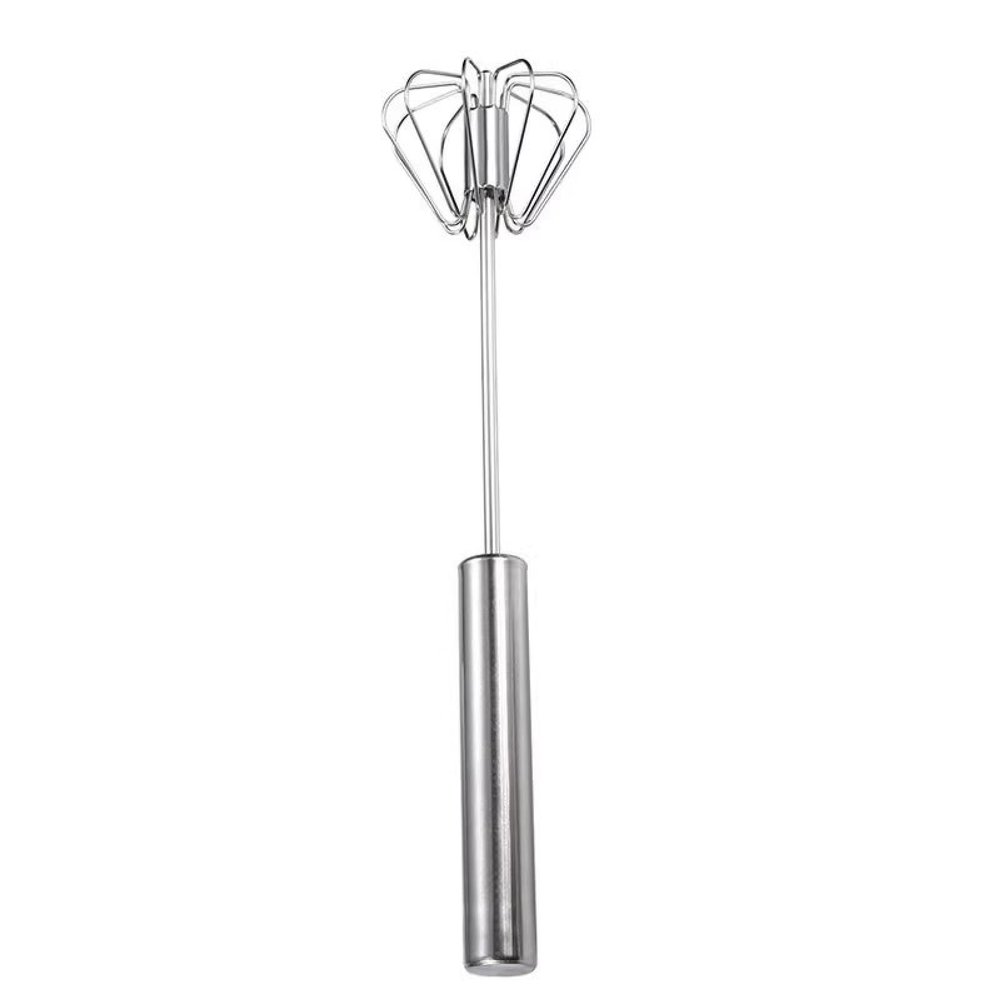 Stainless Steel Hand Mixer Manual and Semi-Automatic Egg Beater for Whipping Cream Cake Batter Baking Electric Kitchen