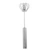 Stainless Steel Hand Mixer Manual and Semi-Automatic Egg Beater for Whipping Cream Cake Batter Baking Electric Kitchen view 1