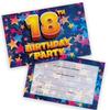18th Birthday Party Invitations Men Women - Celebration Stars 20 Pack - Adults Birthday Invitations for Friends Family A6 Party Invites Invitation Cards with Folding Envelopes view 1