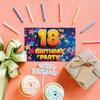 18th Birthday Party Invitations Men Women - Celebration Stars 20 Pack - Adults Birthday Invitations for Friends Family A6 Party Invites Invitation Cards with Folding Envelopes view 2