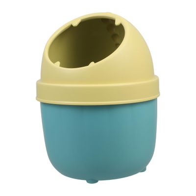 Angoily Cute Small Trash Can Lid Kawaii Dinosaur Design Desk Waste Bin Office Garbage Can Lid