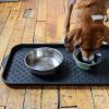 3pcs Plastic Shoes Storage Tray for Boots and Bowls, Black view 3