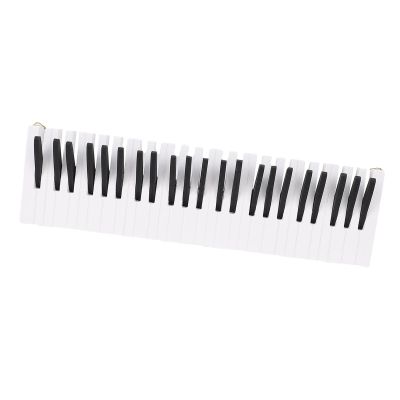 Ymiko Wood Piano Key Design Coat Rack Hook Wall Mounted Hanger Decorative Entryway fit for Bedroom
