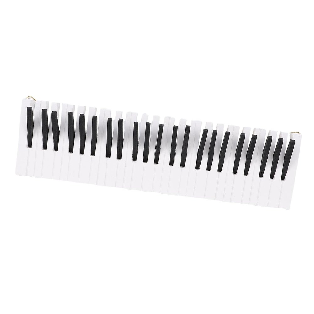 Ymiko Wood Piano Key Design Coat Rack Hook Wall Mounted Hanger Decorative Entryway fit for Bedroom