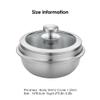 It likes Induction 3-ply stainless Korean Ttukbaegi with Glass cover Lid Hot Pot for Rice, Egg custard Soup 21in view 4