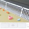 12 Pcs Under Couch Blocker for Bed Adjustable Furniture Plastic Under Bed Blocker with 30 Ties White Couch Barriers for Dogs Pets Cats (Style3) view 1