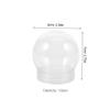 GALPADA 15pcs Clear Plastic Snow Globe Craft Kit Snow Globe Replacement Parts for Christmas Holiday Decor for All Ages and Skill Levels view 2