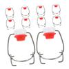 Alipis 10pcs Swing Top Lids for Glass Bottles Silicone Seals Airtight Caps for Home Brewing Vinegar and Beverage Storage Easy to Install and Elegant Design view 1
