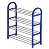 5-Layer Dust-Proof Shoe Rack, Metal Tube & Plastic Organizer for Home Hallway view 1