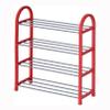 5-Layer Dust-Proof Shoe Rack, Metal Tube & Plastic Organizer for Home Hallway view 2