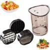 2025 Upgraded Fruit Slicer Cup with Removable Blade, Push Plate  Stainless Steel Strawberry, Egg, Banana, Grape Cutter, Kitchen Gadget for Uniform Slicing, Salad Prep & Party Platters view 1