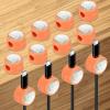 PATIKIL Cable Organizer Holder, 12 Pcs Magnetic Spring Desk Cable Management Clips Adhesive Cord Holder Keeper for Office Desktop Wall Car, Orange view 1
