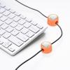 PATIKIL Cable Organizer Holder, 12 Pcs Magnetic Spring Desk Cable Management Clips Adhesive Cord Holder Keeper for Office Desktop Wall Car, Orange view 4