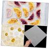 KICHOUSE 12pcs Non-stick Silicone Dehydrator Sheets Fruit Vegetable Drying Mats Oven Baking Mats Non Toxic Baking Liners for Home Kitchen view 3