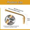 Heavy Duty Swing Arm Curtain Rods, Curtain Bracket, Movable Window Curtain Rail, Door Display Stand Entrance, Shop, Kitchen, Bathroom (Gold)(28in) view 2