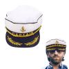 Captain Hat for Adults Sailor Cap Halloween Costume Accessory Decorative Hat for Themed Events and Sailing Parties Lightweight and Breathable Material view 1