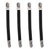 Semme Bed Sheet Straps, Sheet Holders Keep Sheets Firm & Tight 4pcs Elastic Crisscross Sheet Corner Holder Straps Gripper Mattress Gripper Firm Tight Accessories Fasteners Suspender (Black) view 1