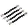 Semme Bed Sheet Straps, Sheet Holders Keep Sheets Firm & Tight 4pcs Elastic Crisscross Sheet Corner Holder Straps Gripper Mattress Gripper Firm Tight Accessories Fasteners Suspender (Black) view 3