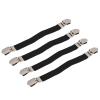 Semme Bed Sheet Straps, Sheet Holders Keep Sheets Firm & Tight 4pcs Elastic Crisscross Sheet Corner Holder Straps Gripper Mattress Gripper Firm Tight Accessories Fasteners Suspender (Black) view 4