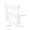 OUNONA 1set Clothes Hanger Jewelry Stand Acrylic Earring Holder Organizer for Necklaces and Bracelets Stylish Display for Dresser Nightstand Jewelry Shop view 2