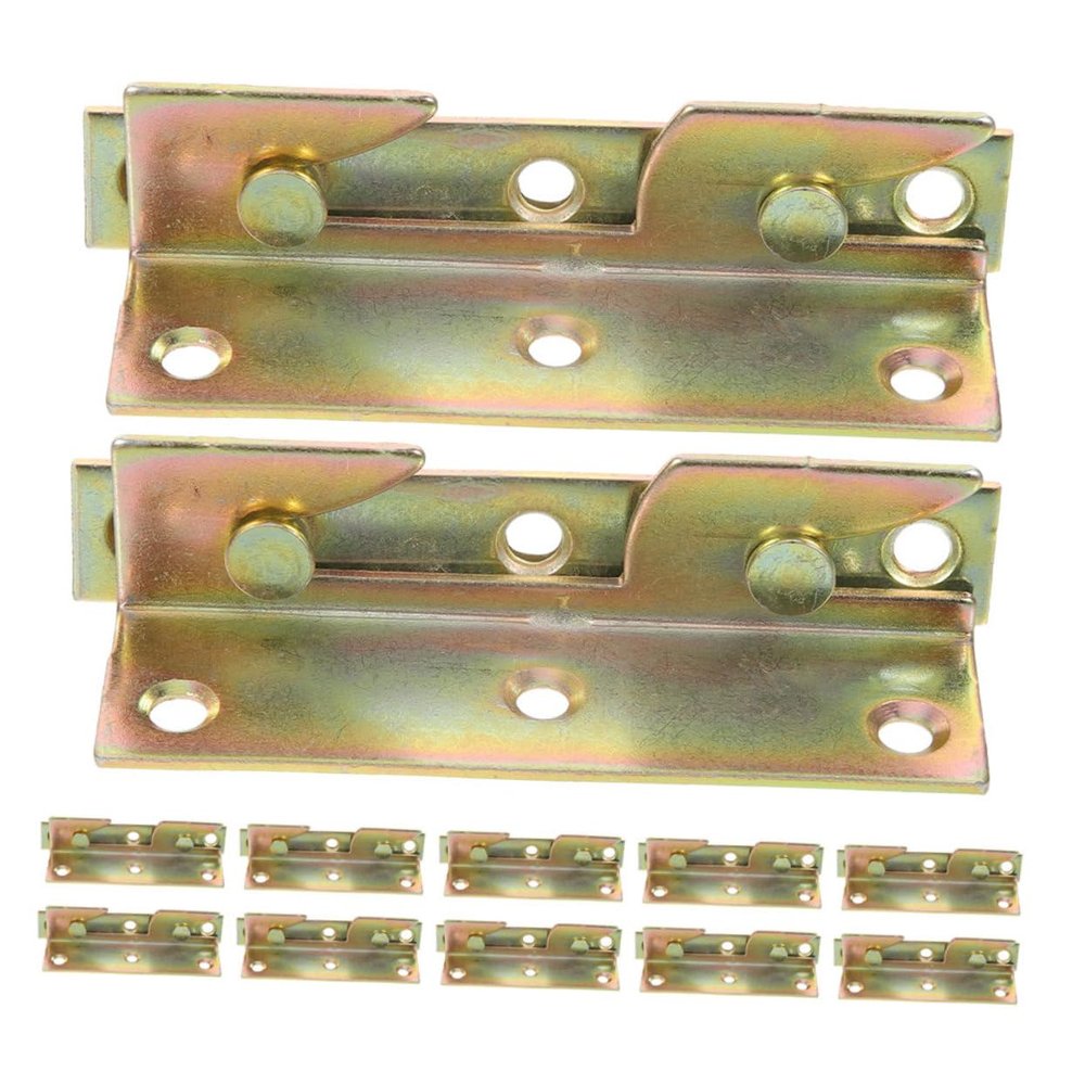 DIYEAH 12pcs Heavy Duty Bed Hinge Brackets Bed Frame Brackets Timeless Aesthetic
