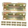 DIYEAH 12pcs Heavy Duty Bed Hinge Brackets Bed Frame Brackets Timeless Aesthetic view 1