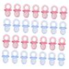 SWOOMEY 100pcs Mini Acrylic Pacifiers Shower Baptism Favors for Boys Girls Shower Decorations Party Favors for Boys and Girls view 1
