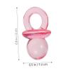 SWOOMEY 100pcs Mini Acrylic Pacifiers Shower Baptism Favors for Boys Girls Shower Decorations Party Favors for Boys and Girls view 2