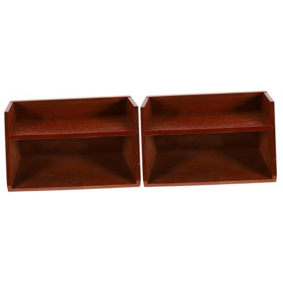 Cabilock 2pcs Spice Rack Organizer Two Kitchen Seasoning Bottle Storage for Cabinet and Countertop Vintage Design Easy to Clean for Pantry Organization