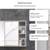 Aluminum Wall Bathroom Mirror Cabinet, Bathroom Mirror Wall Cabinet with Sliding Door, Toilet Hidden Medicine Cabinets with Storage Shelves view 3