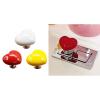 BOLOUY Presser 2pcs Stylish Heart Shaped Toilet Press Button Water Press Flush Button Unique Bathroom Accessory for Modern Look view 2