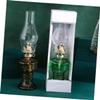Happyyami Rustic Kerosene Lamp for Home Fuel Lamp Oil Glass Cover Vintage Style Indoor Lighting view 4