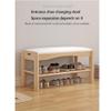 HQYYIKYU Simple Modern Storage Shoe Bench, Solid Wood Household Shoe Cabinet Stool Multifunctional Storage Shoe Changing Stool for Entryway, Bedroom, Living Room, 80cm, White view 3