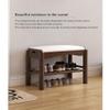 HQYYIKYU Simple Modern Storage Shoe Bench, Solid Wood Household Shoe Cabinet Stool Multifunctional Storage Shoe Changing Stool for Entryway, Bedroom, Living Room, 80cm, White view 4