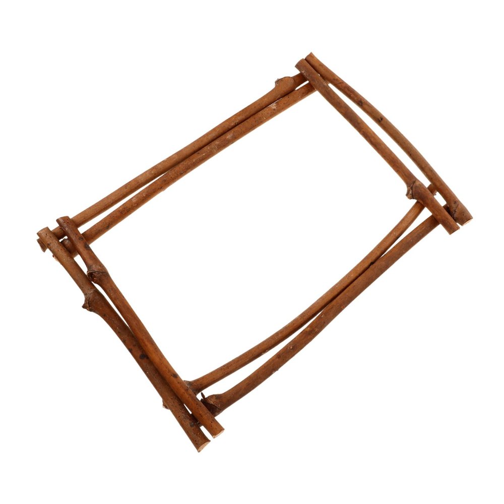 Abaodam Woven Rattan Ring Wreath Frame for Crafting Rustic Garland Pendant for Wedding Backdrop Ceremony Decoration Design for Elegant Wall Hanging Decor