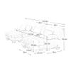 133.8 U-Shaped Modern Sofa Modular Sectional Cloud Couch with 2 Ottoman, Deep Seat Comfy Chenille Cloud Couch for Living Room (White, 3 Seat-U) view 2