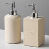 BlingBling5 Refillable Soap Dispenser Beige Lotion Hand Soap Dispenser Set, 9.8 oz/14.8 oz Resin Soap Dispenser Refillable Soap Bottle Liquid Shampoo Dispenser Body Wash Dispenser view 2