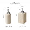 BlingBling5 Refillable Soap Dispenser Beige Lotion Hand Soap Dispenser Set, 9.8 oz/14.8 oz Resin Soap Dispenser Refillable Soap Bottle Liquid Shampoo Dispenser Body Wash Dispenser view 3