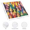 Crayons Cloth Dinner Napkins 4 PCS Table Cloth Napkins Washable Reusable, Eco-Chic Cloth Napkin for Farmhouse Party Spring Summer Easter view 2