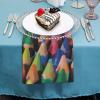 Crayons Cloth Dinner Napkins 4 PCS Table Cloth Napkins Washable Reusable, Eco-Chic Cloth Napkin for Farmhouse Party Spring Summer Easter view 4