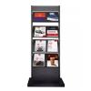 LICONG-2019 Floor Newspaper Rack Floor Data Rack Iron Newspaper Rack Multilayer Storage Display Rack Large Capacity Vertical Magazine Rack Newspaper Shelf Floor-Standing Magazine Rack(Black) view 1