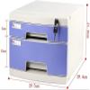 UYCVT File Cabinet Flat File Desk Organizer Furniture Filing Cabinet 2 Drawers with Lock Large Capacity Storable Bookcase view 2