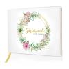 DJJSDMY Wedding Guestbook Personalized Wedding Guest Book Flower Design Line Inner Pages Wedding Receptions(Color-07) view 2