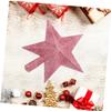Cabilock Pink Glittering Star Christmas Tree Topper Decoration Festive Home Decor Ornament for Holiday Celebration for Treetop Decoration view 4