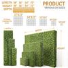 INFRANGE 18Wx72Hx6D inches Artificial Boxwood Hedge Wall, Plant Hedge Wall Room Divider, Privacy Screen, Green Plant Fake Grass Background Partition for Home Office Studio Partition (White) view 3
