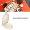 Dumpling Mold Press, ABS Portable Dumpling Maker, Dumpling Making Tool for Wonton, Rolls, Potsticker, Fruit Pies, Dough Stamp Cutter for Home Kitchen Cooking (White) view 4